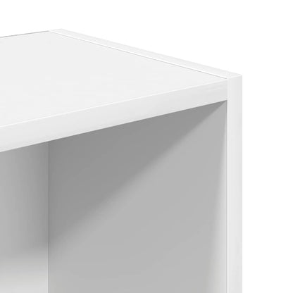 Boekenkast 31x24x102 cm bewerkt hout wit