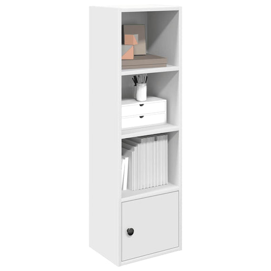Boekenkast 31x24x102 cm bewerkt hout wit