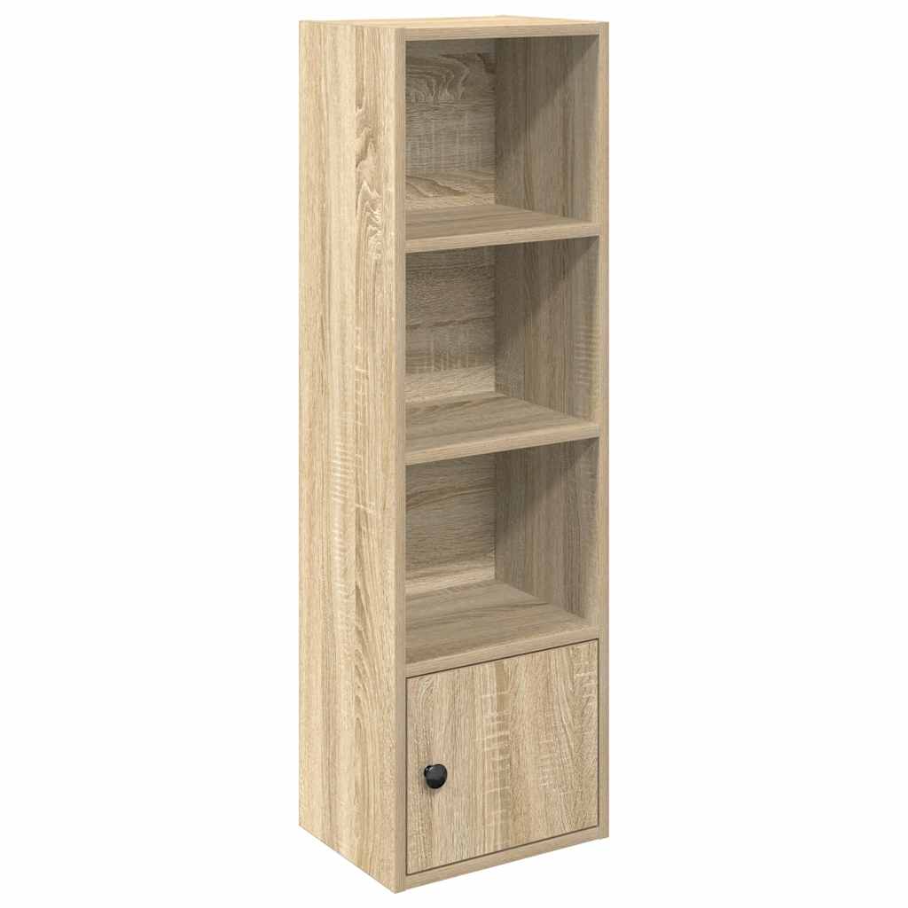 Boekenkast 31x24x102 cm bewerkt hout sonoma eikenkleurig