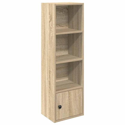 Boekenkast 31x24x102 cm bewerkt hout sonoma eikenkleurig
