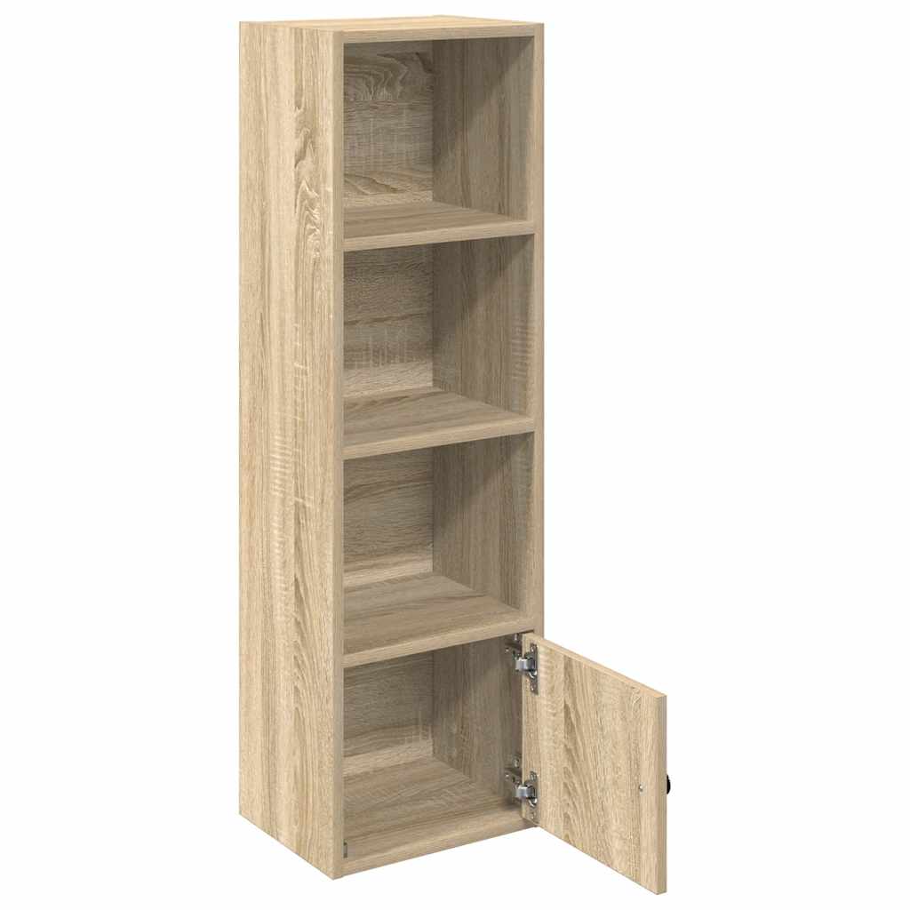 Boekenkast 31x24x102 cm bewerkt hout sonoma eikenkleurig