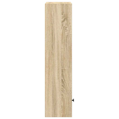 Boekenkast 31x24x102 cm bewerkt hout sonoma eikenkleurig