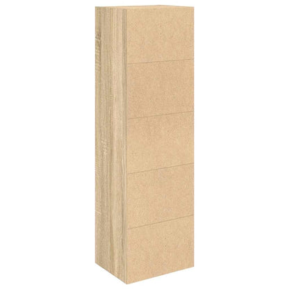 Boekenkast 31x24x102 cm bewerkt hout sonoma eikenkleurig