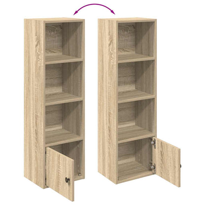 Boekenkast 31x24x102 cm bewerkt hout sonoma eikenkleurig