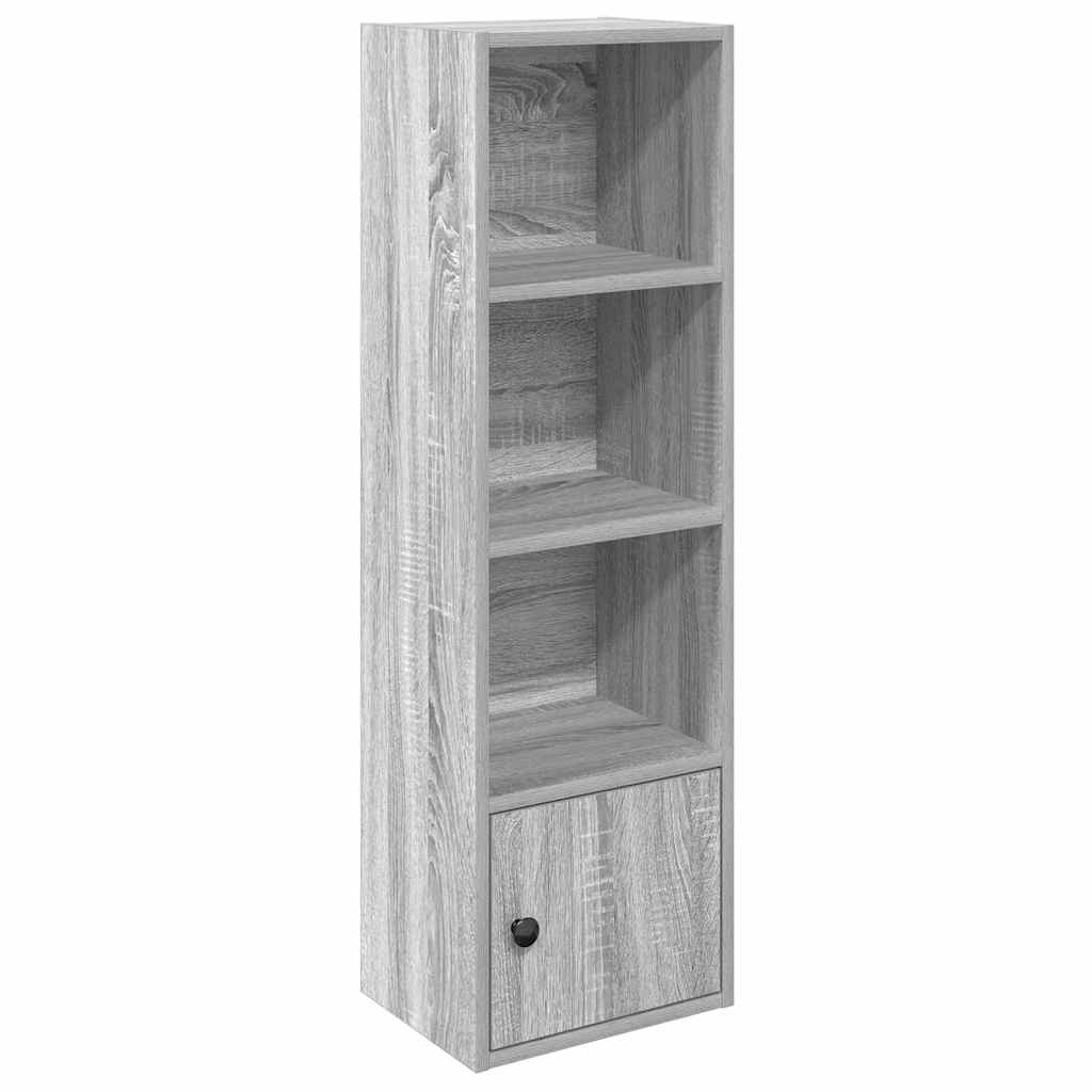 Boekenkast 31x24x102 cm bewerkt hout grijs sonoma eikenkleurig