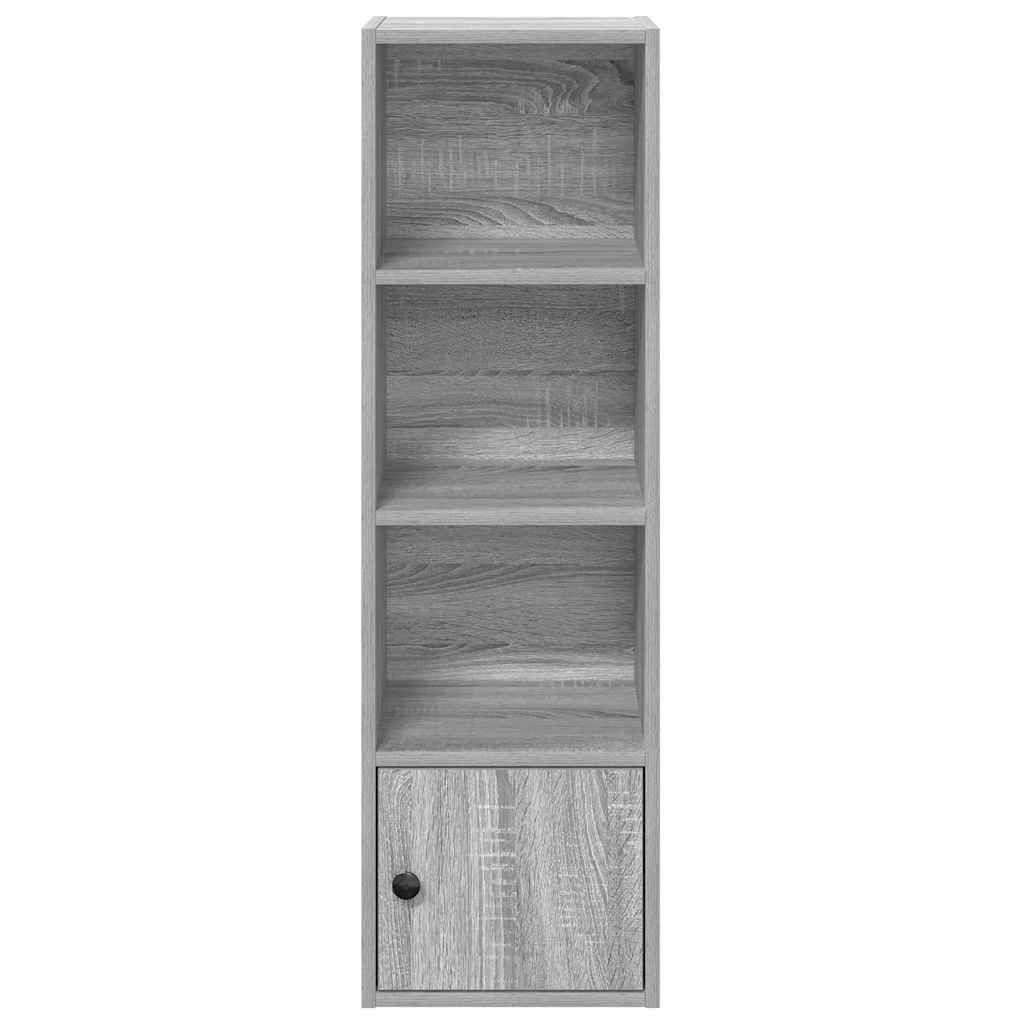Boekenkast 31x24x102 cm bewerkt hout grijs sonoma eikenkleurig