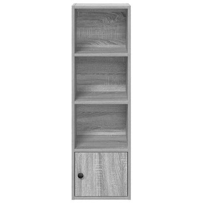 Boekenkast 31x24x102 cm bewerkt hout grijs sonoma eikenkleurig