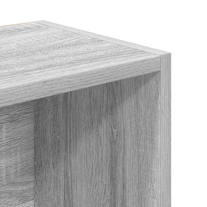 Boekenkast 31x24x102 cm bewerkt hout grijs sonoma eikenkleurig
