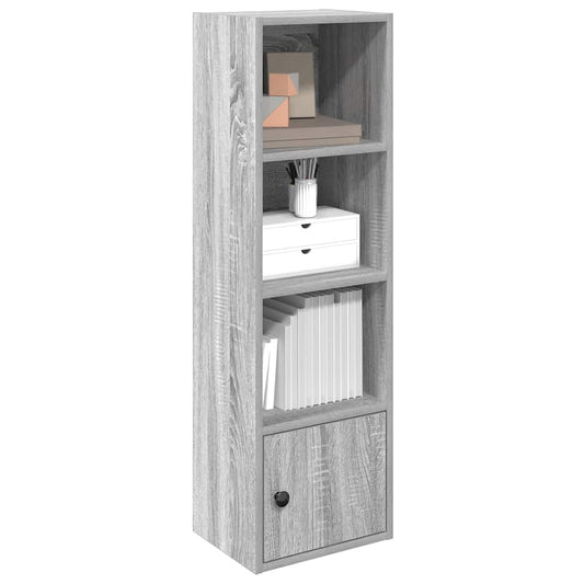 Boekenkast 31x24x102 cm bewerkt hout grijs sonoma eikenkleurig