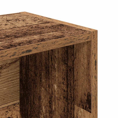 Boekenkast 31x24x102 cm bewerkt hout oud houtkleurig