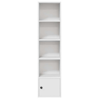 Boekenkast 31x24x127 cm bewerkt hout wit