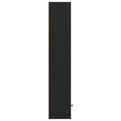Boekenkast 31x24x127 cm bewerkt hout zwart eikenkleurig