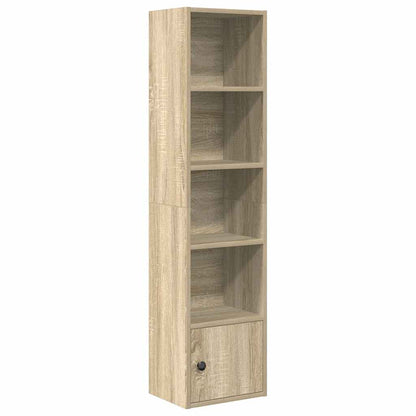 Boekenkast 31x24x127 cm bewerkt hout sonoma eikenkleurig