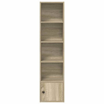 Boekenkast 31x24x127 cm bewerkt hout sonoma eikenkleurig