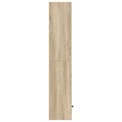 Boekenkast 31x24x127 cm bewerkt hout sonoma eikenkleurig
