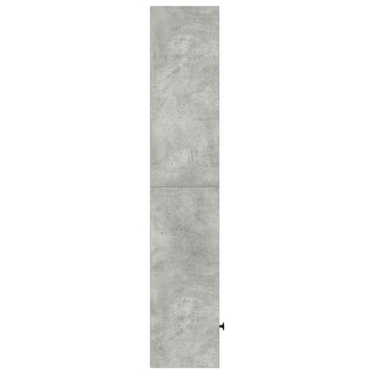 Boekenkast 31x24x127 cm bewerkt hout betongrijs