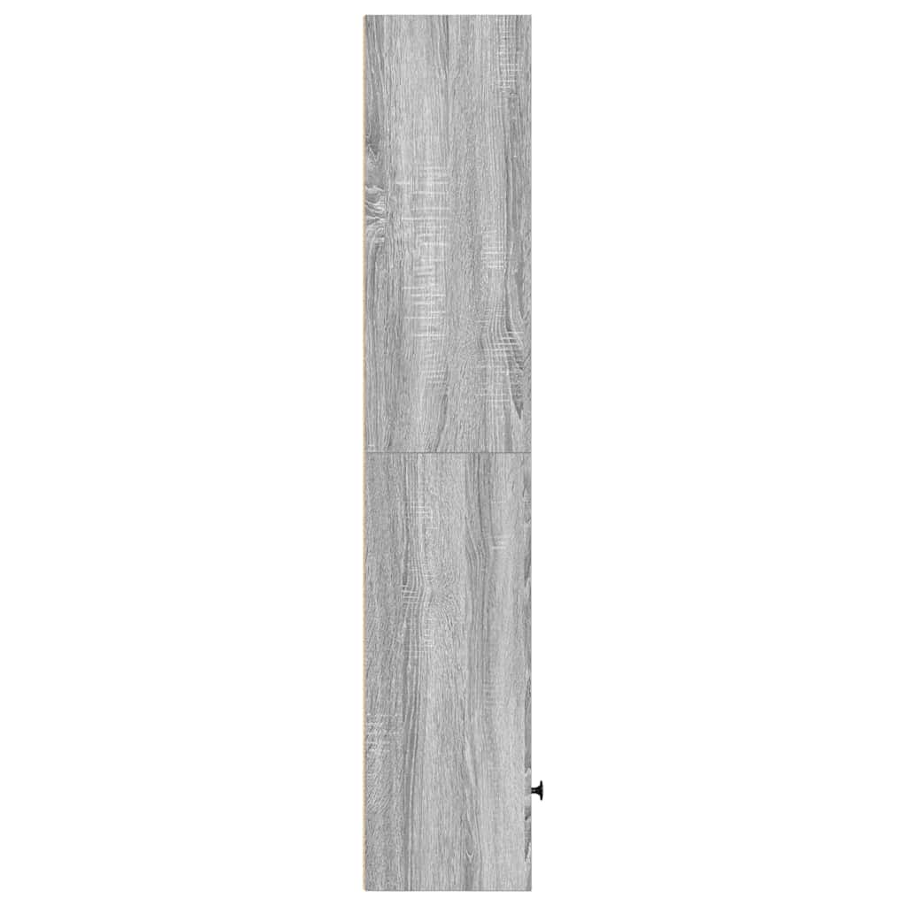 Boekenkast 31x24x127 cm bewerkt hout grijs sonoma eikenkleurig