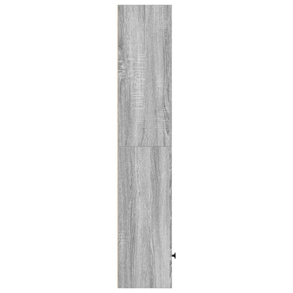 Boekenkast 31x24x127 cm bewerkt hout grijs sonoma eikenkleurig