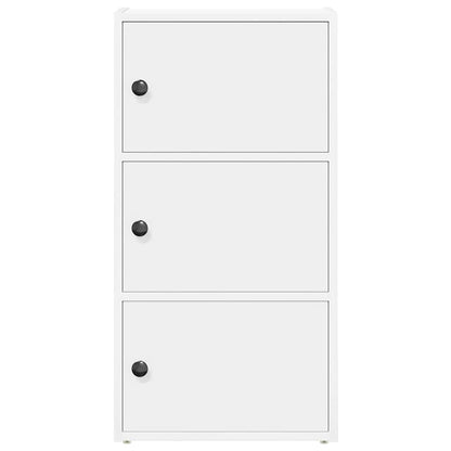Boekenkast 40x24x77 cm bewerkt hout wit