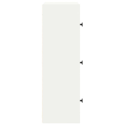 Boekenkast 40x24x77 cm bewerkt hout wit
