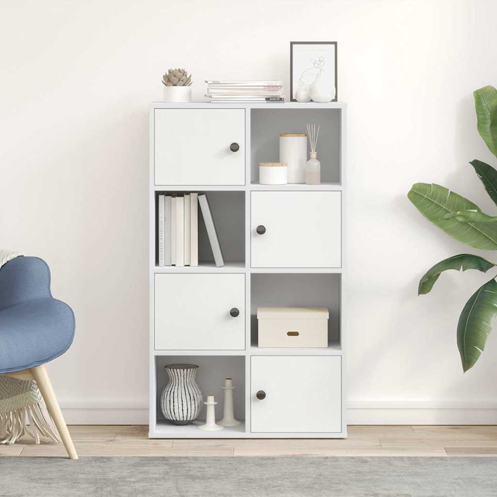 Boekenkast 60x24x101,5 cm bewerkt hout wit