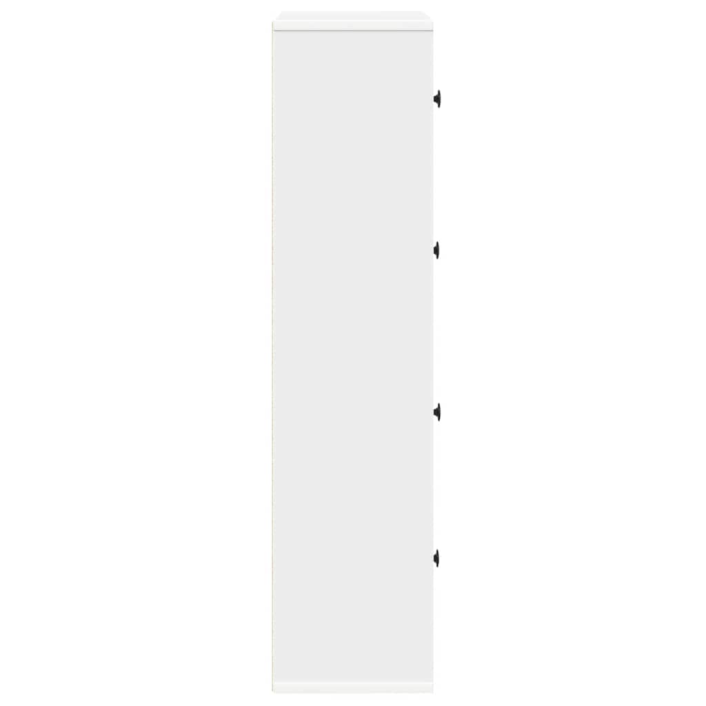 Boekenkast 60x24x101,5 cm bewerkt hout wit