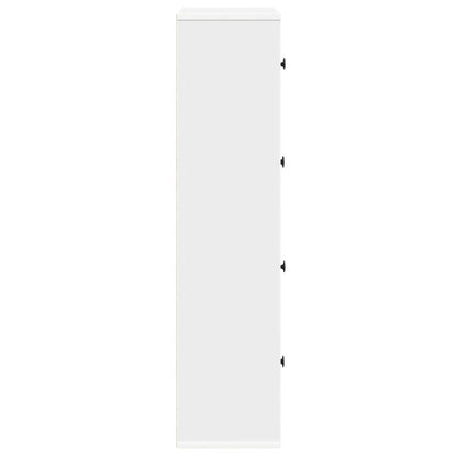 Boekenkast 60x24x101,5 cm bewerkt hout wit