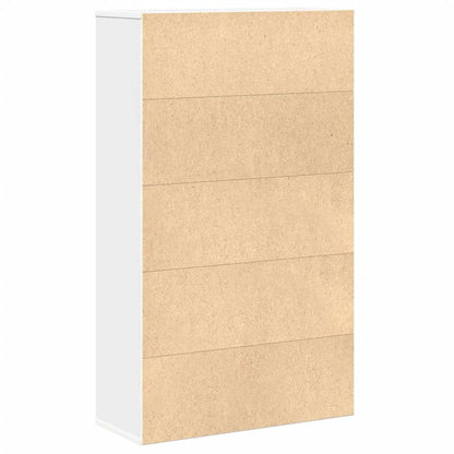 Boekenkast 60x24x101,5 cm bewerkt hout wit