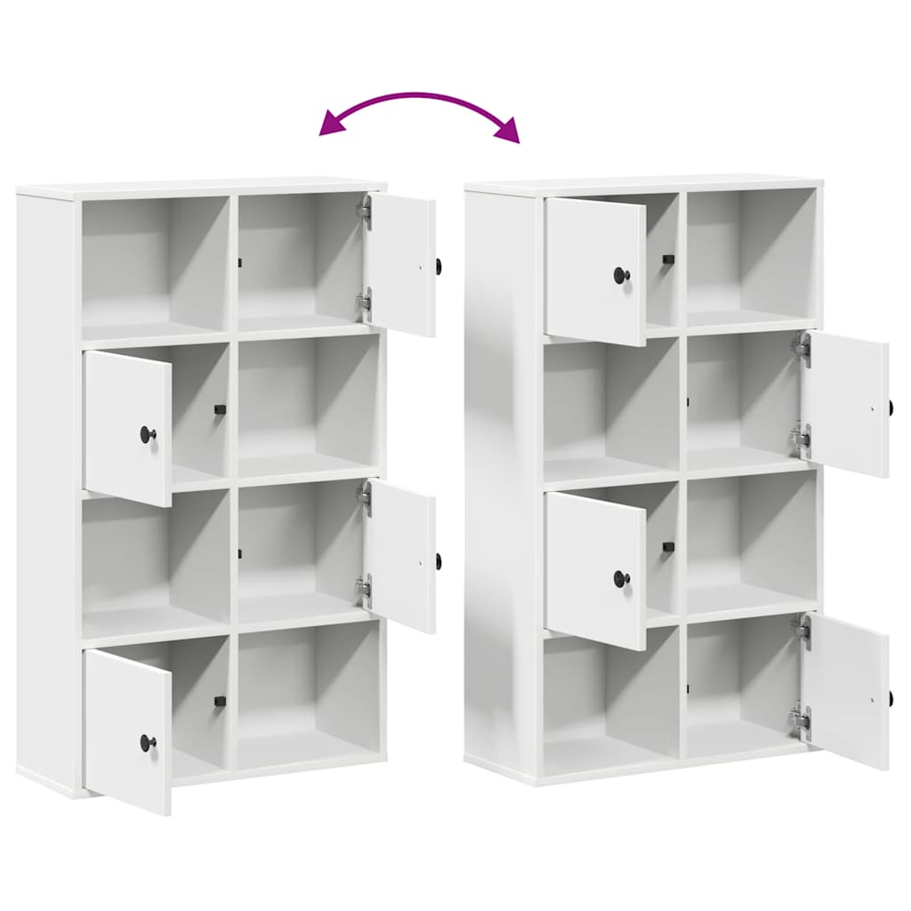 Boekenkast 60x24x101,5 cm bewerkt hout wit