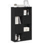 Boekenkast 60x24x101,5 cm bewerkt hout zwart eikenkleurig