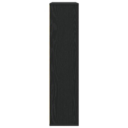 Boekenkast 89x24x101,5 cm bewerkt hout zwart eikenkleurig