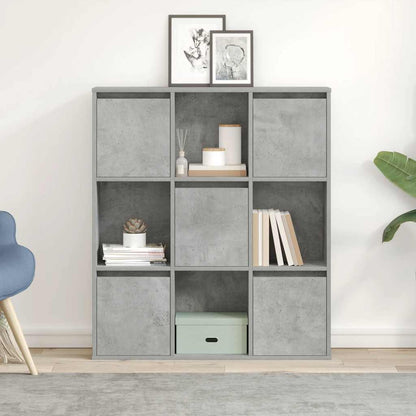 Boekenkast 89x24x101,5 cm bewerkt hout betongrijs