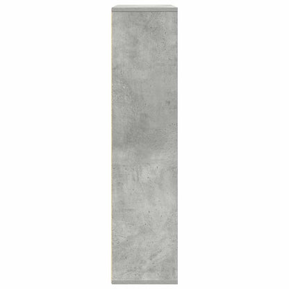 Boekenkast 89x24x101,5 cm bewerkt hout betongrijs