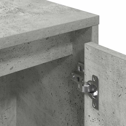 Boekenkast 89x24x101,5 cm bewerkt hout betongrijs