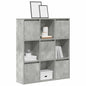 Boekenkast 89x24x101,5 cm bewerkt hout betongrijs