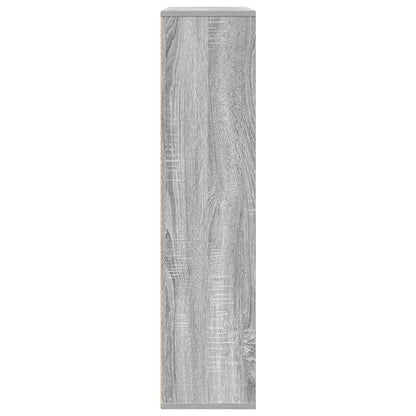 Boekenkast 89x24x101,5 cm bewerkt hout grijs sonoma eikenkleur