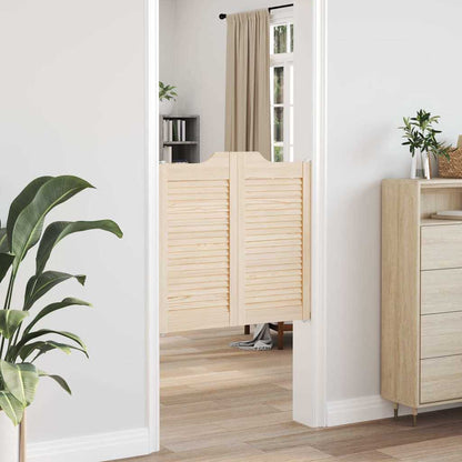 Draaideuren louvredesign 2-paar 80x80 cm massief grenenhout