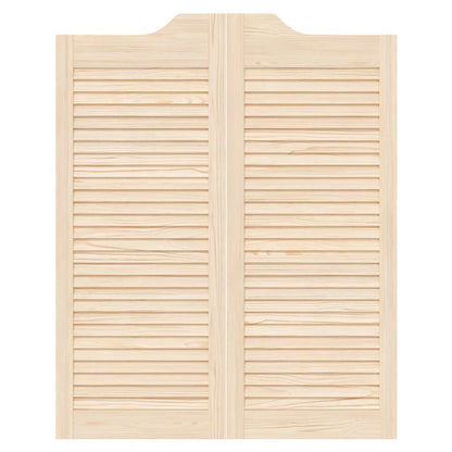 Draaideuren louvredesign 1-paar 100x80 cm massief grenenhout
