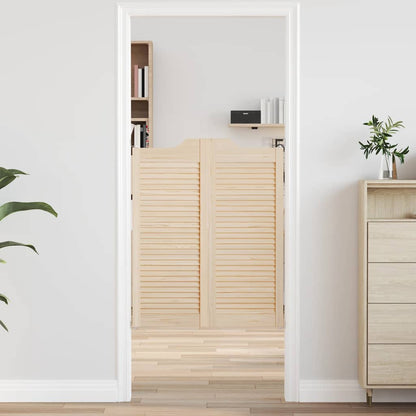 Draaideuren louvredesign 1-paar 100x80 cm massief grenenhout