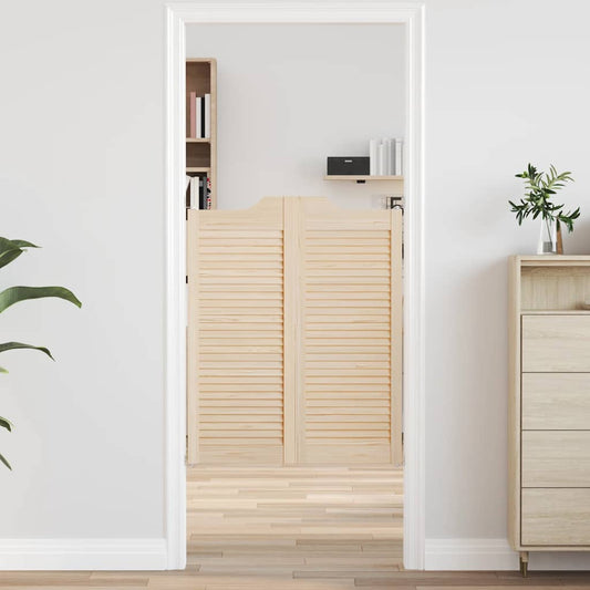 Draaideuren louvredesign 1-paar 100x80 cm massief grenenhout