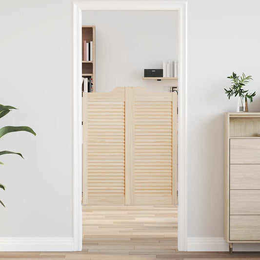 Draaideuren louvredesign 2 paar 100x80 cm massief grenenhout