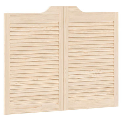 Draaideuren louvredesign 1-paar 80x100 cm massief grenenhout