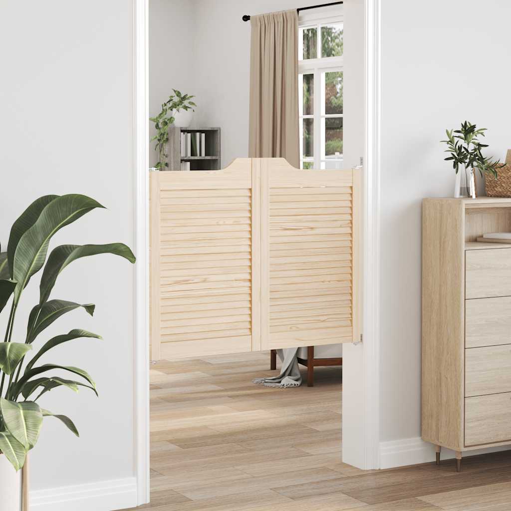 Draaideuren louvredesign 1-paar 80x100 cm massief grenenhout