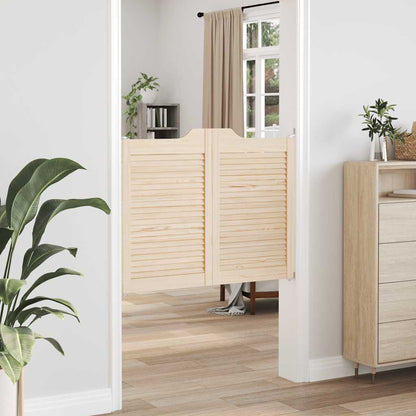 Draaideuren louvredesign 1-paar 80x100 cm massief grenenhout