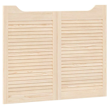 Draaideuren louvredesign 1-paar 80x100 cm massief grenenhout