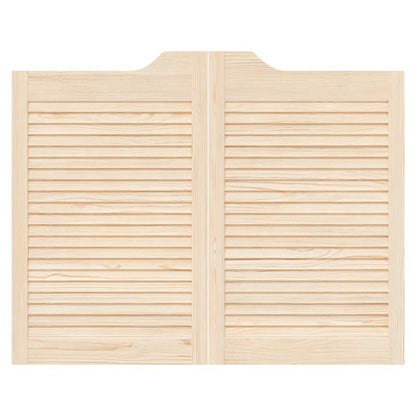 Draaideuren louvredesign 1-paar 80x100 cm massief grenenhout