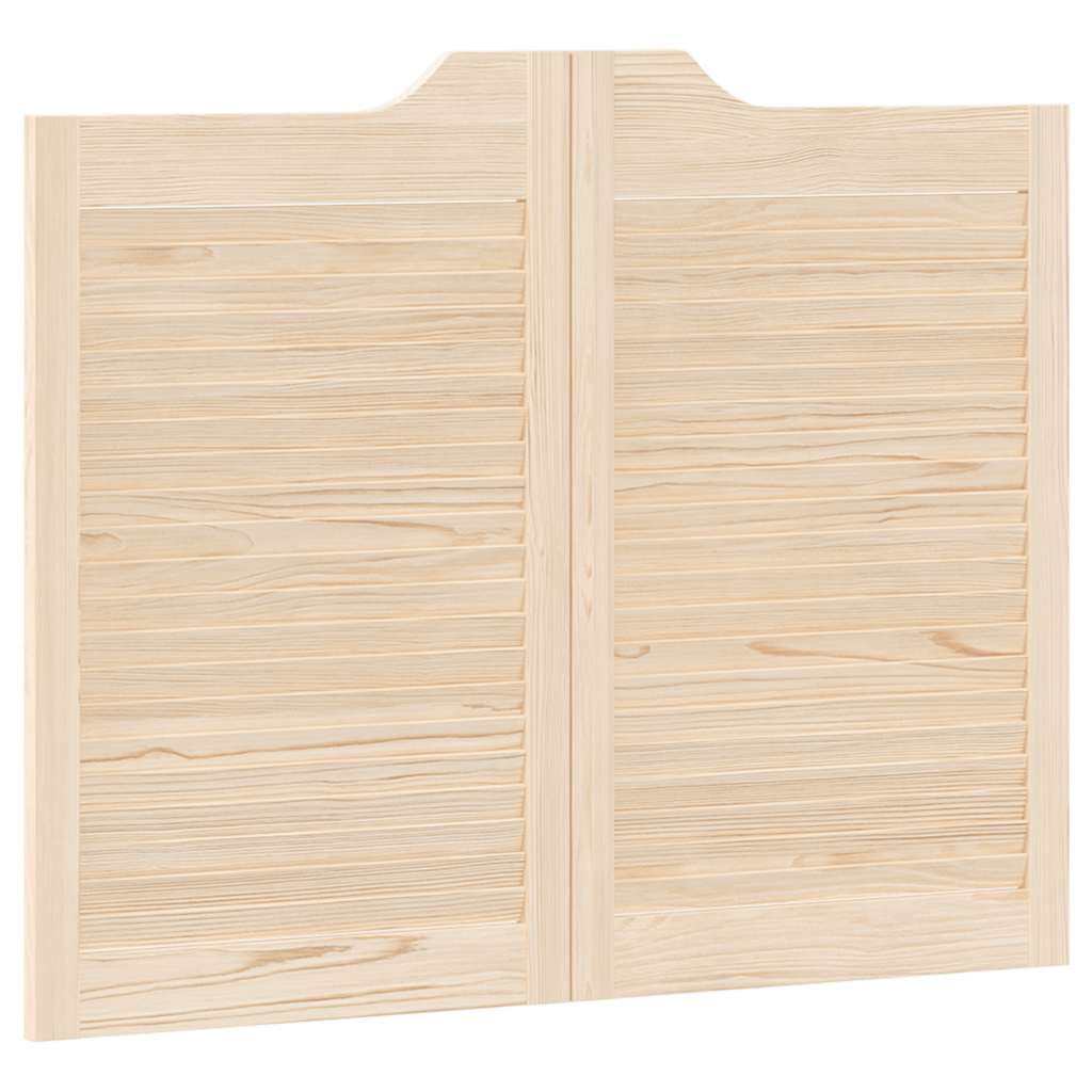 Draaideuren louvredesign 1-paar 80x100 cm massief grenenhout