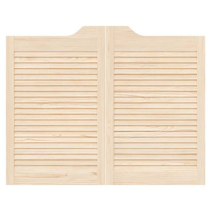Draaideuren louvredesign 2-paar 80x100 cm massief grenenhout