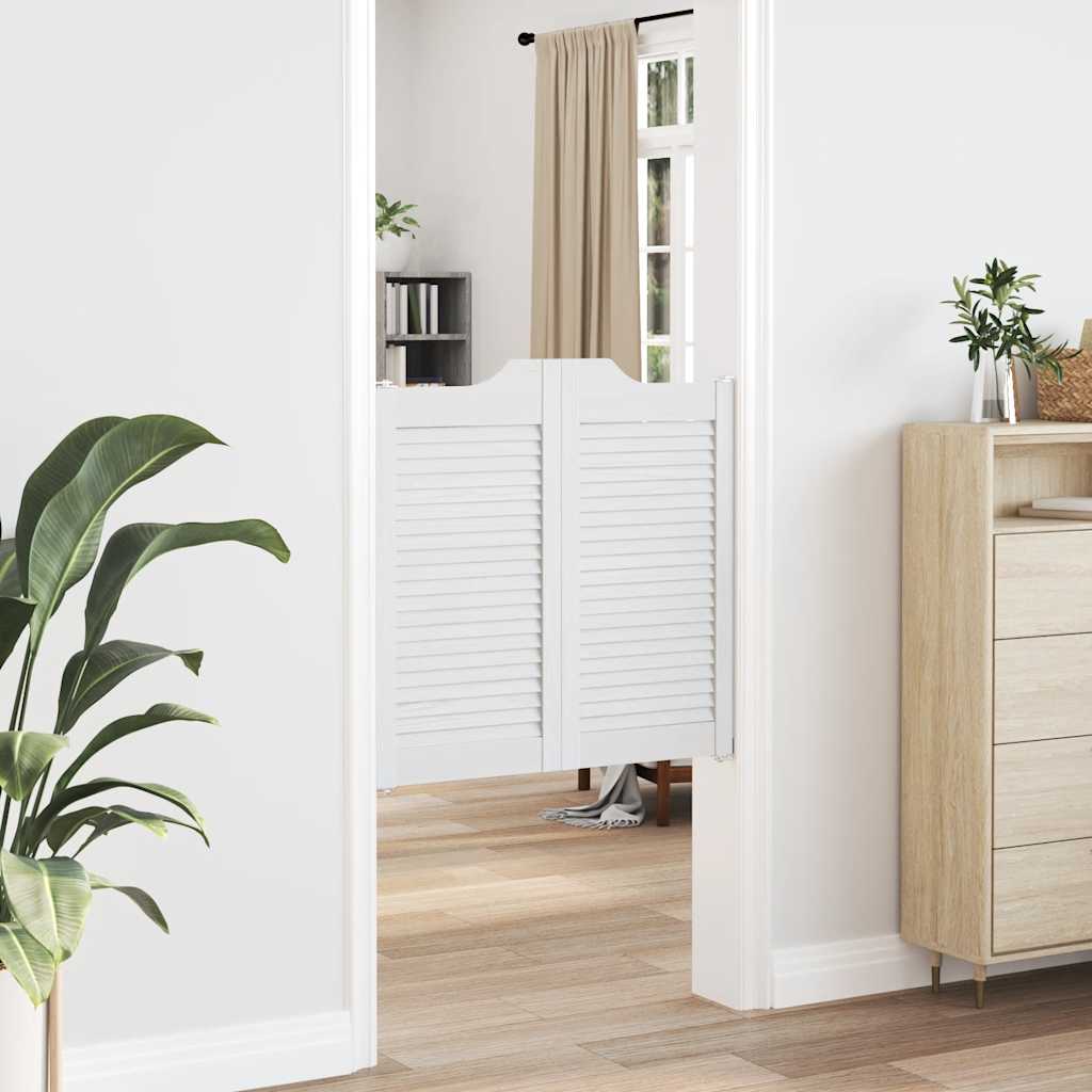 Draaideuren louvredesign 1-paar 80x80 cm wit