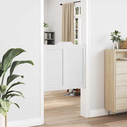 Draaideuren louvredesign 1-paar 80x80 cm wit